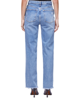 Women's RLXD Straight in Vintage Blue Frayed Hem