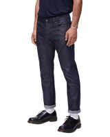 Men's Skinny Slim Jeans in Tumbled Raw Selvedge