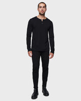 Men's Athletic Taper Jeans in Jet Black.