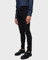 Men's Skinny Slim Jeans in Jet Black.