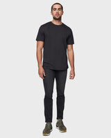 Men's Skinny Slim Jeans in Faded Black.