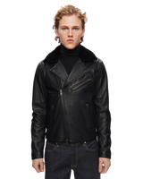 Black Leather Biker Jacket