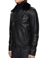 Black Leather Biker Jacket