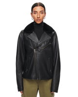 Black Leather Biker Jacket