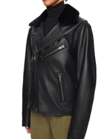Black Leather Biker Jacket